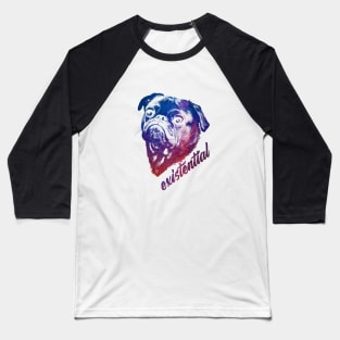 Cool Pug Dog Galaxy Shirt Baseball T-Shirt